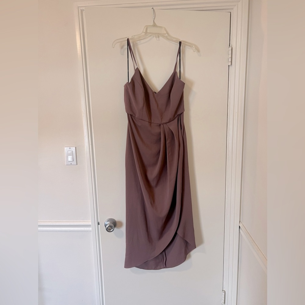 Lulu Reinette Mauve Purple Midi Dress